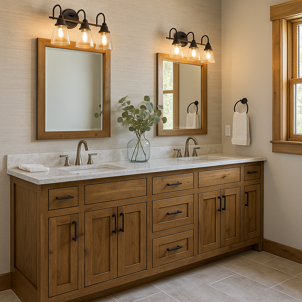 Rustic Bathroom Cabinets
